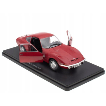 Opel GT 1900 Coupe 1968 red - skala 1:24 - Hachette